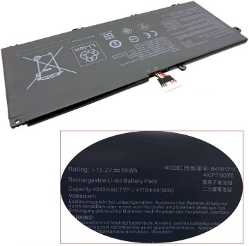 تصویر  باتری 4 سلولی لپ تاپ ایسوس GL503 (B41N1711)