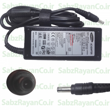 تصویر  شارژر آداپتور لپ تاپ سامسونگ 19V 3.16A 60W 5.5*3.0