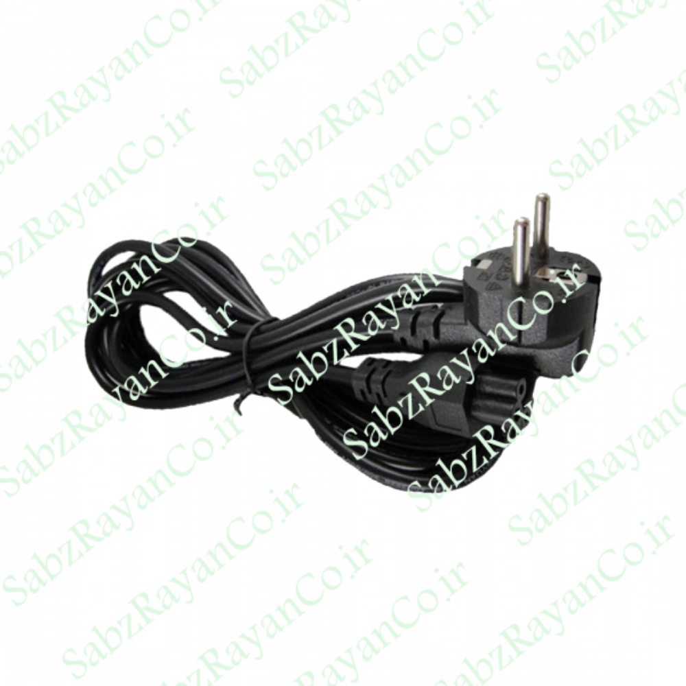 تصویر  کابل برق ۳ پین آداپتور لپ تاپ 1.5 متری