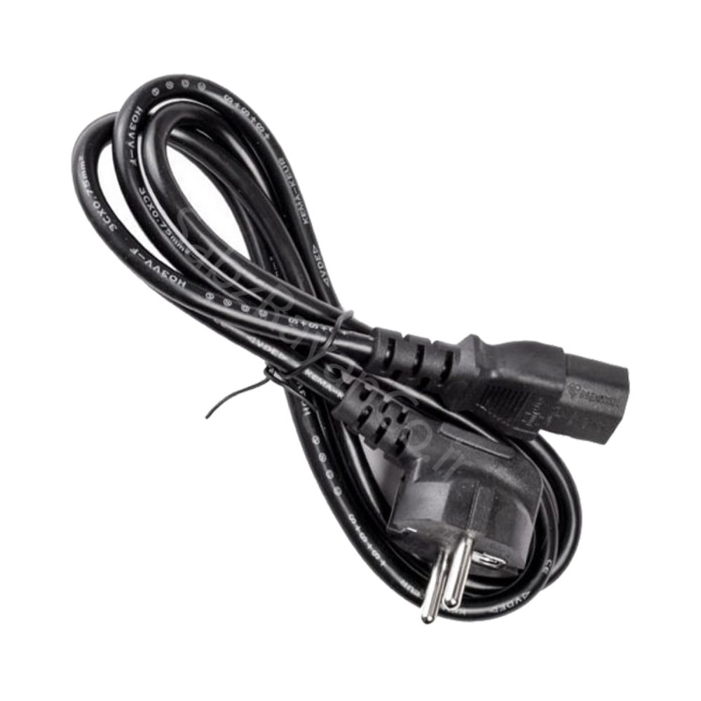 کابل برق ۳ پین آداپتور لپ تاپ 1 متری