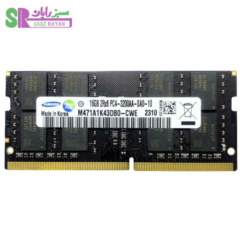 رم لپ‌تاپ سامسونگ ۸ گیگابایت DDR4 3200