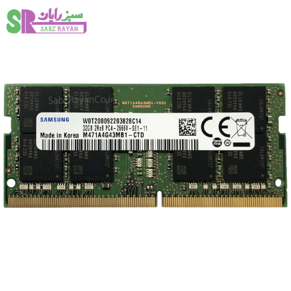رم لپ‌تاپ سامسونگ ۳۲ گیگابایت DDR4 2660