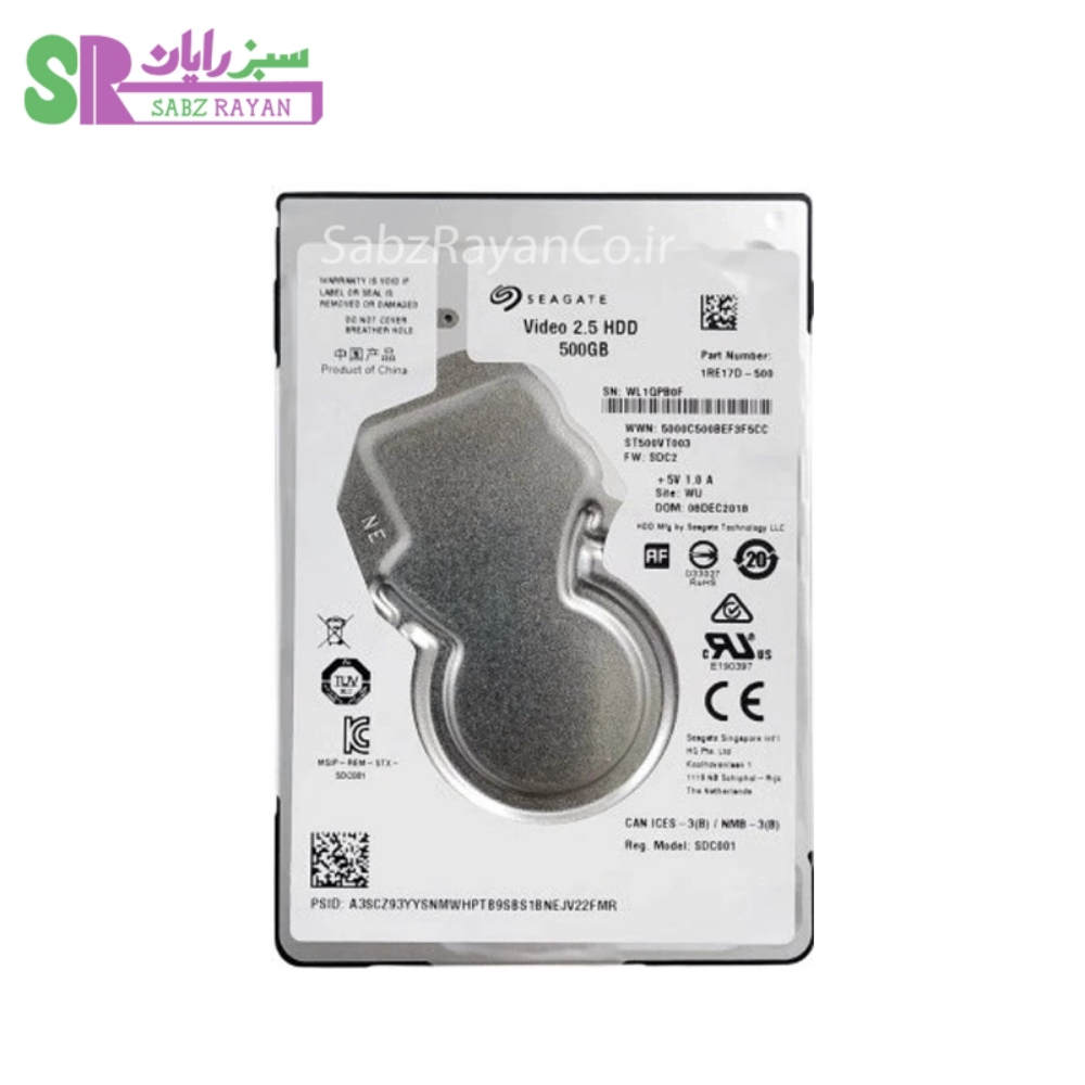 هارد لپ‌تاپ سیگیت ۵۰۰ گیگابایت