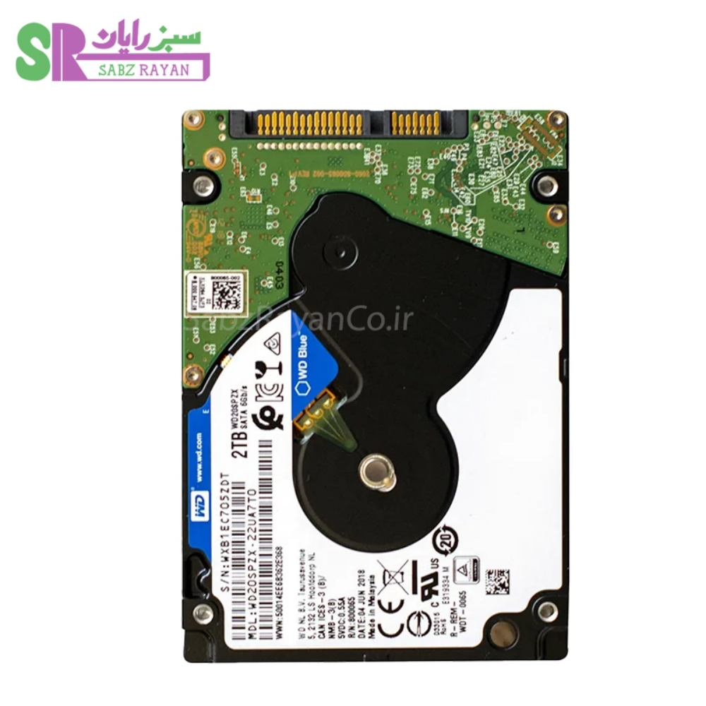 هارد لپ‌تاپ وسترن دیجیتال ۲ ترابایت