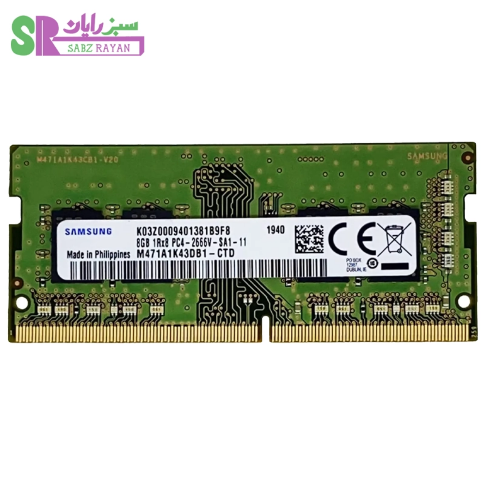 رم لپ‌تاپ سامسونگ ۸ گیگابایت DDR4 2666