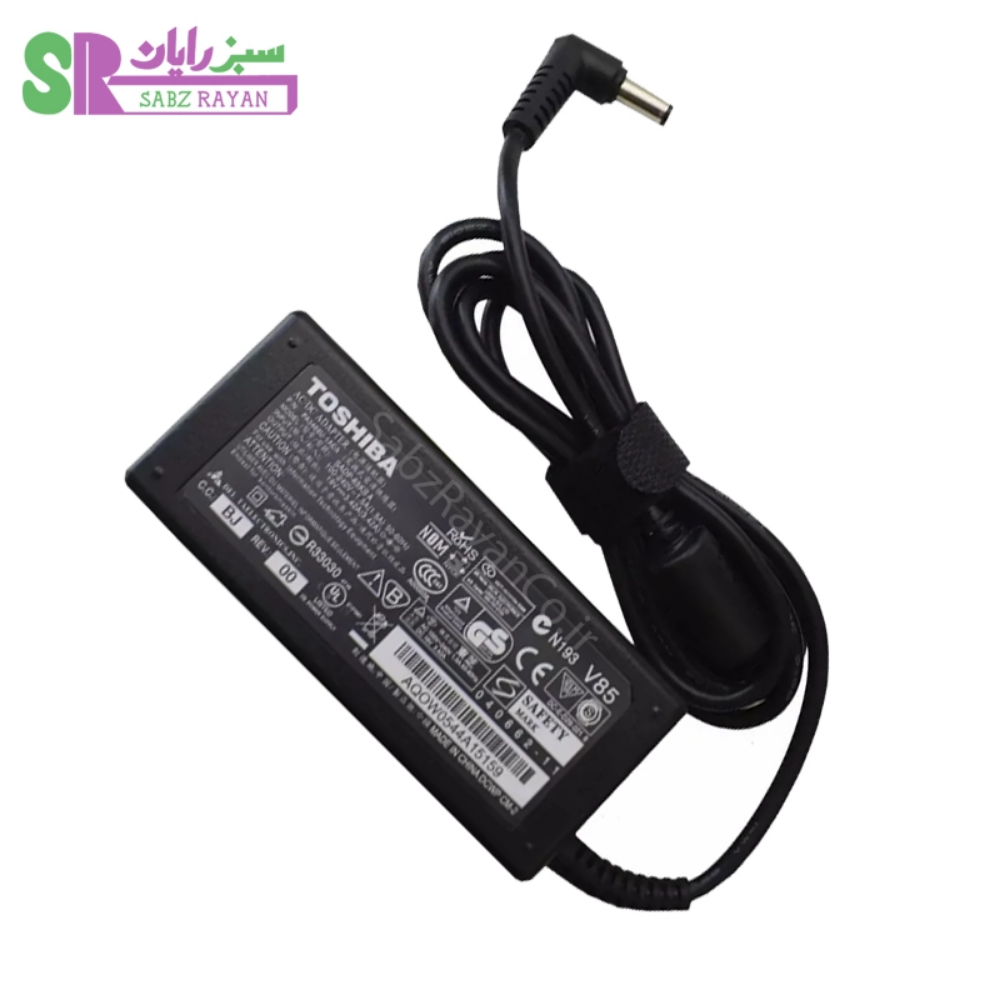 آداپتور لپ‌تاپ توشیبا 19V 3.42A