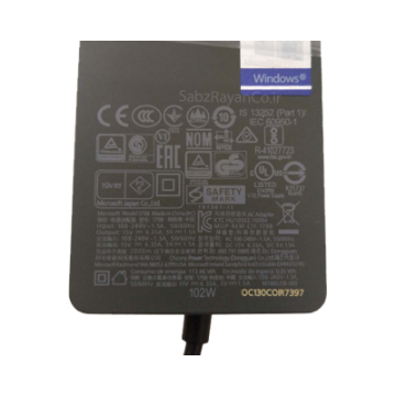 آداپتور لپ تاپ مایکروسافت 15V 6.33A 102W Surface Pro