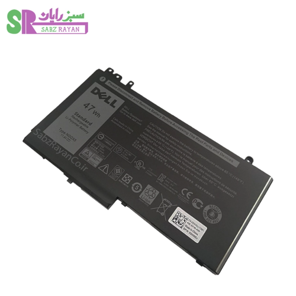 باتری 3 سلولی لپ‌تاپ دل Latitude E5250 NGGX5