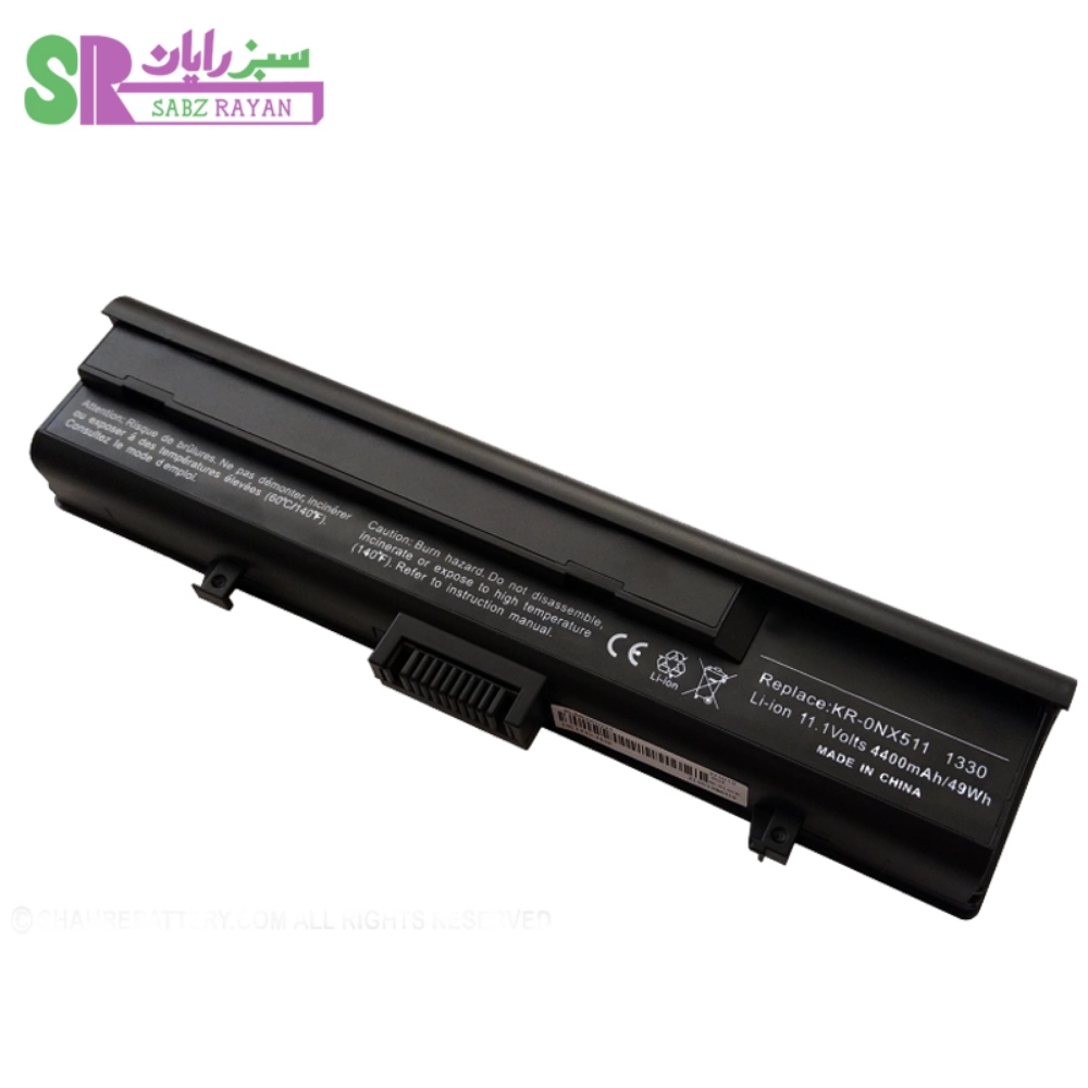 باتری 6 سلولی لپ‌تاپ دل XPS M1330 KR-0NX511