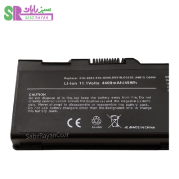 باتری 6 سلولی لپ‌تاپ دل Inspiron 6000