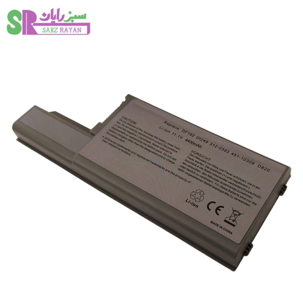 باتری 6 سلولی لپ‌تاپ دل Latitude D820 DF192