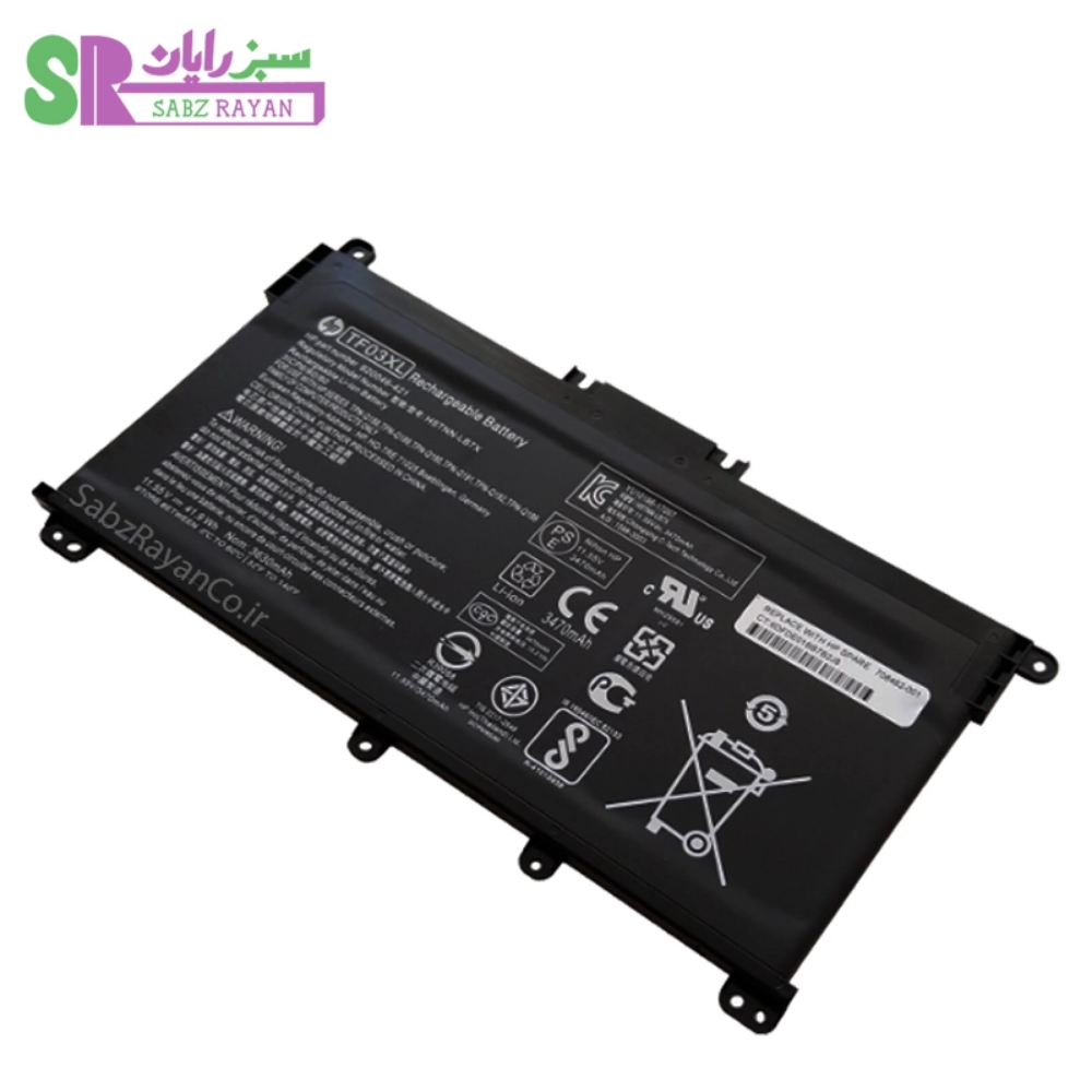 باتری 3 سلولی لپ‌تاپ اچ پی Pavilion 14 TF03XL