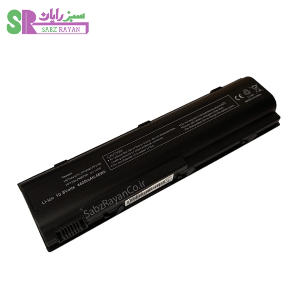 باتری 6 سلولی لپ‌تاپ اچ پی Pavilion DV1000 HSTNN-DB10