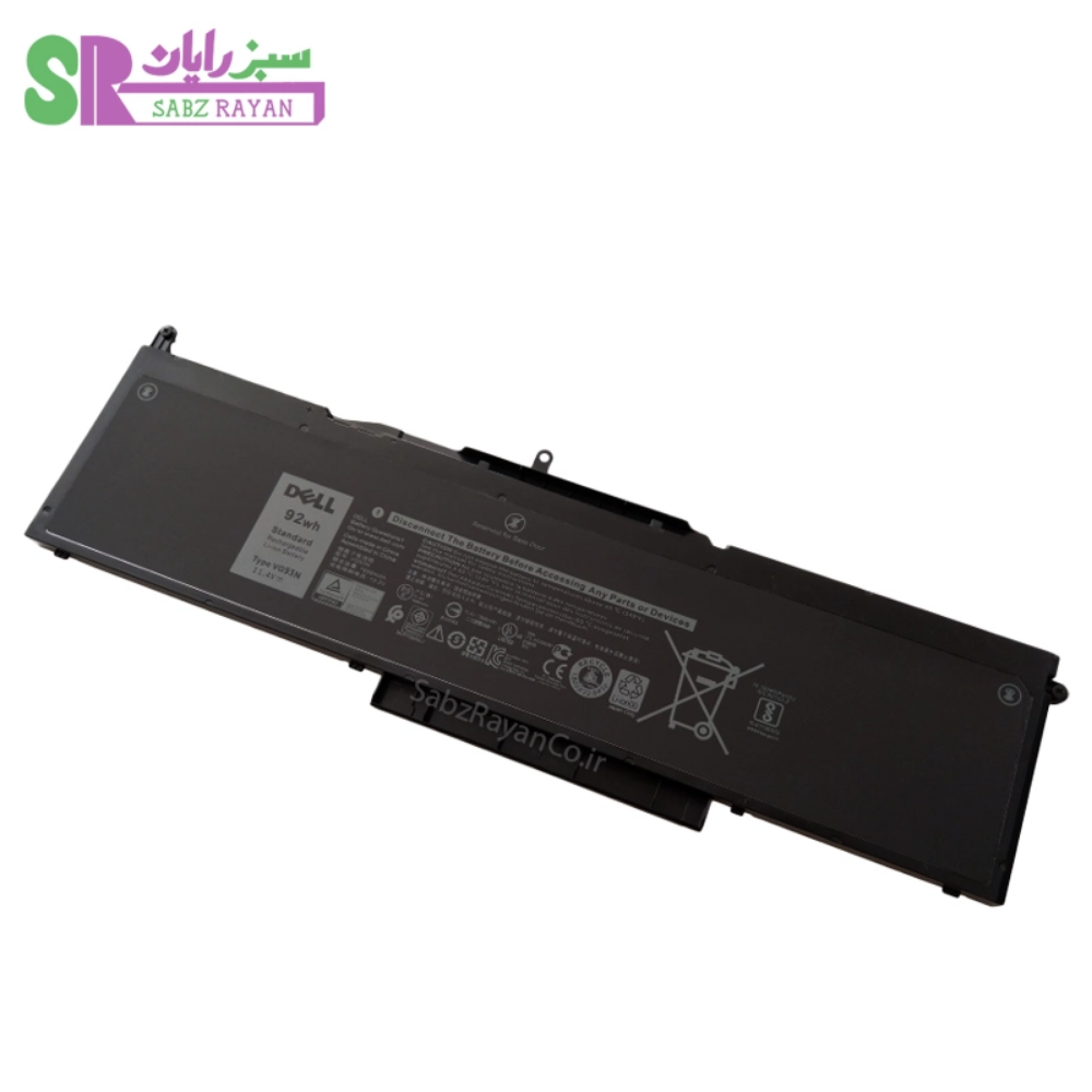 باتری 6 سلولی لپ‌تاپ دل Precision 3520 VG93N