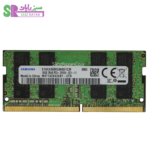 تصویر  رم لپ تاپ سامسونگ مدل DDR4 2666 M471A2K43CB1-CTD ظرفیت 16 گیگابایت