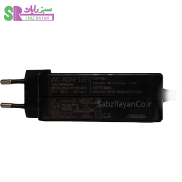 آداپتور لپ تاپ ایسوس 20 ولت 3.25 آمپر Type-C
