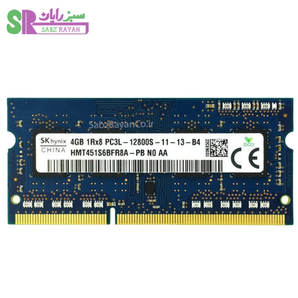 رم لپ تاپ هاینیکس مدل DDR3 1600 HMT451S6BFR8A-PB ظرفیت 4 گیگابایت